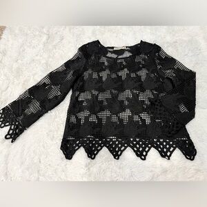 Black lace top